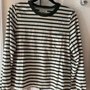 Madewell Long-Sleeve Tee in Eaves Stripe